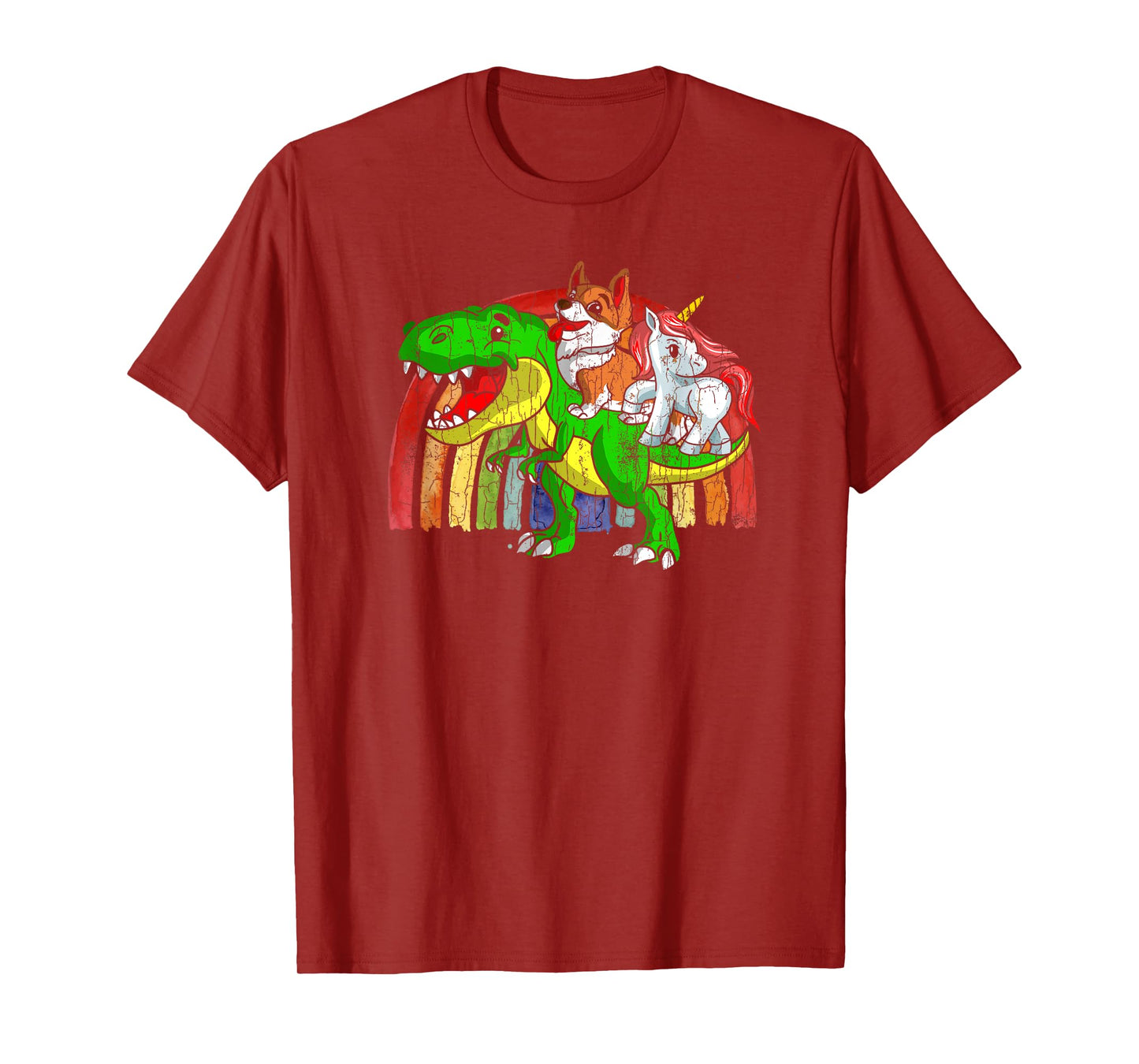 Australian Cattle Dog Unicorn Dinosaur Rex T-Shirt