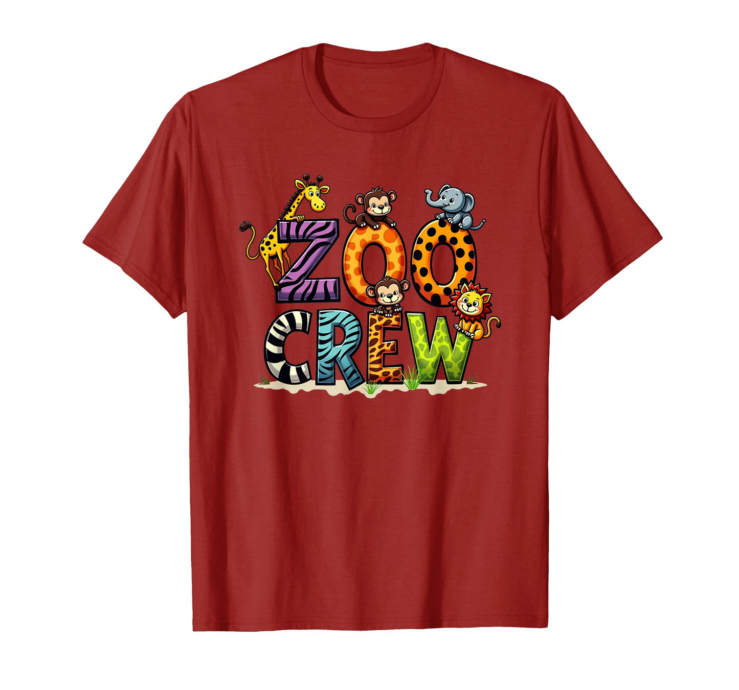 Zoo Crew Animals Kids Birthday Jungle Safari Party T-Shirt