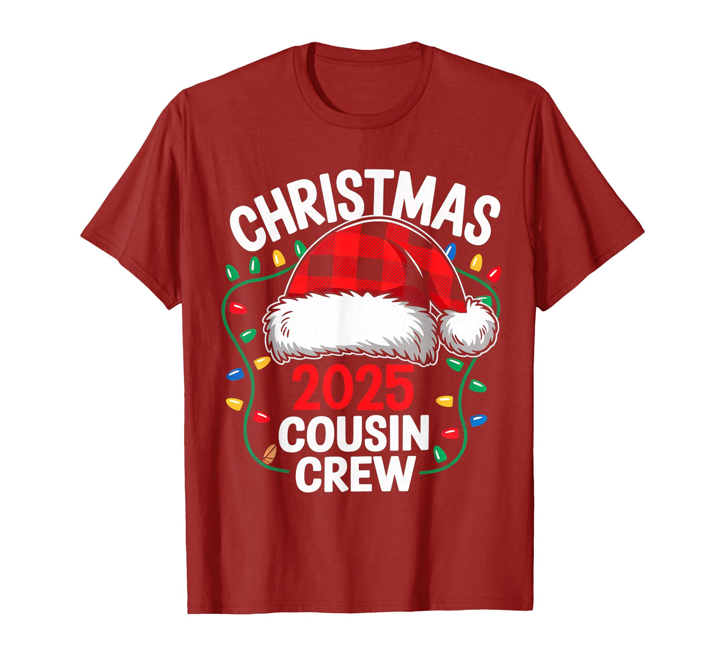 Merry Christmas Cousin Crew 2025 Family Matching Xmas 2025 T-Shirt