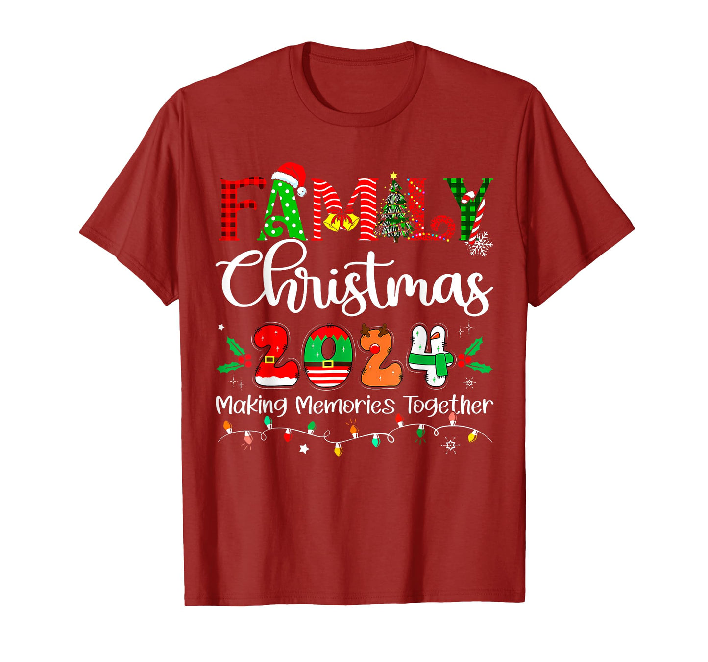 Family Christmas 2024 Matching Outfit Xmas Squad Santa Group T-Shirt