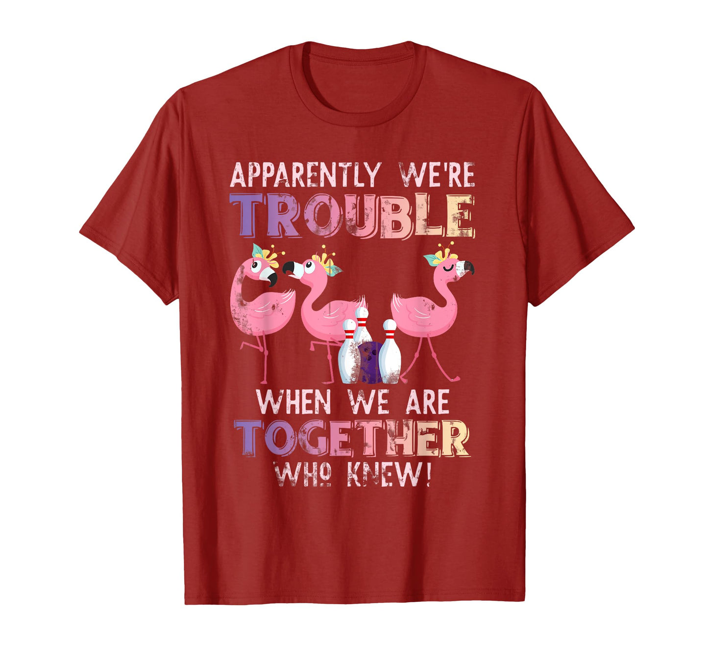 Funny Bowling Flamingo T-Shirt
