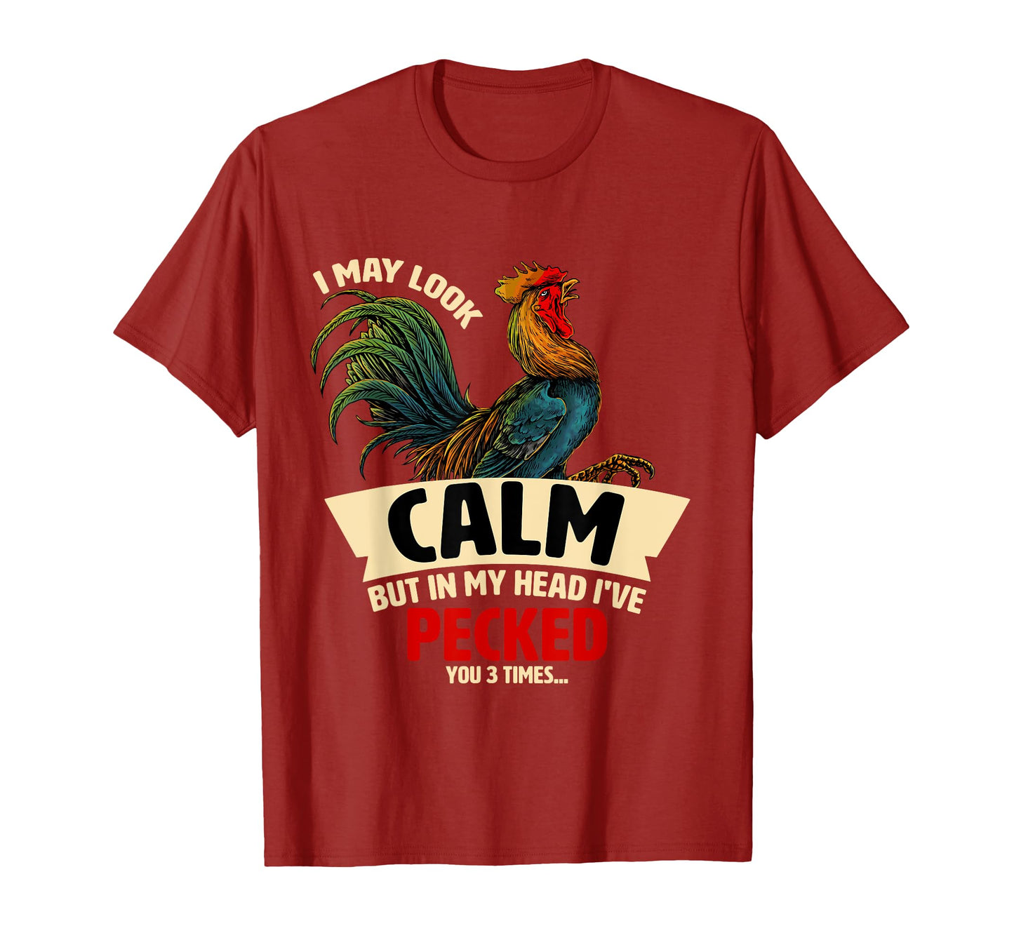 In My Head I've Pecked Funny Chicken Lover Graphic T-Shirt
