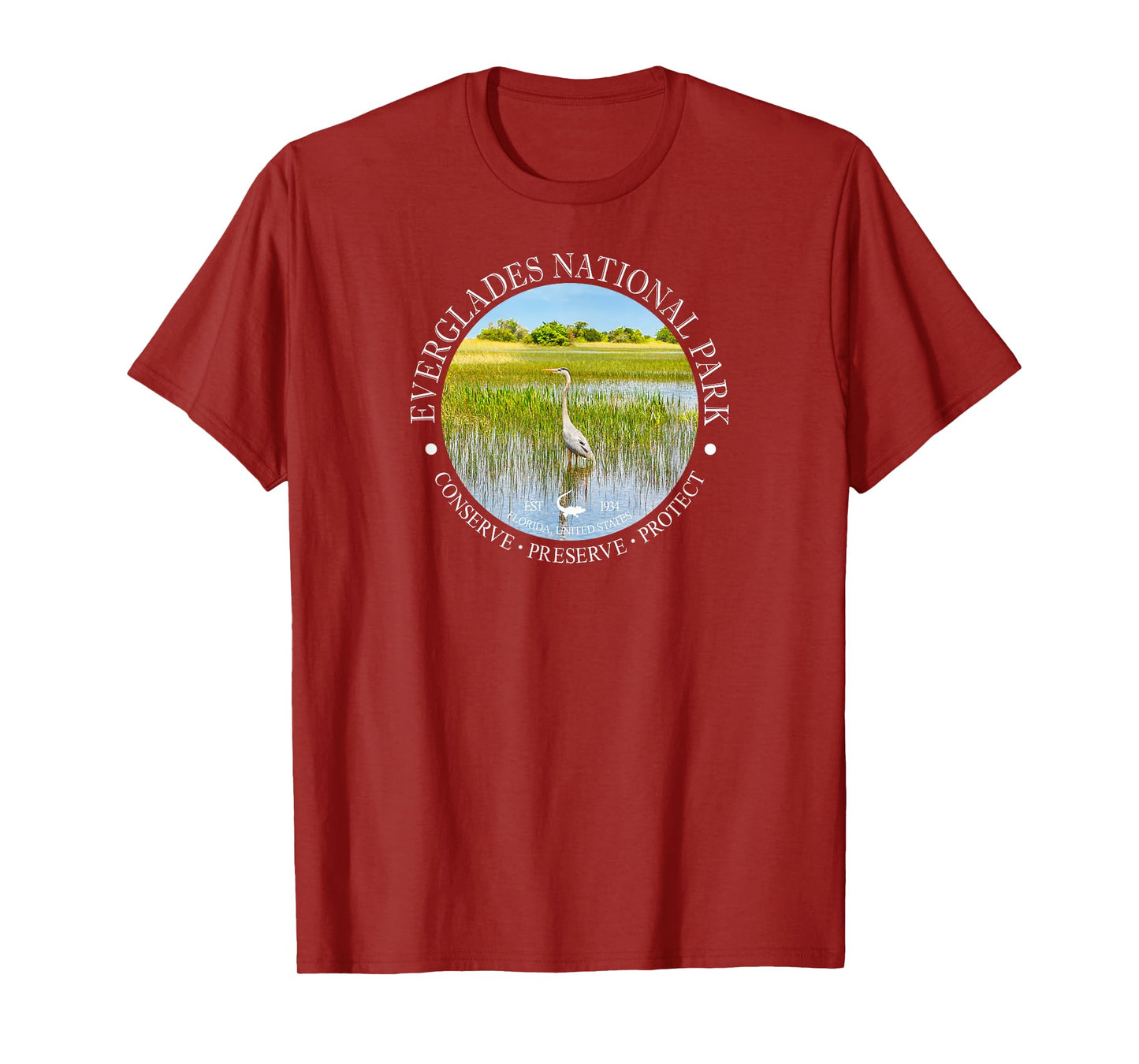 Heron Everglades National Park Conservation Gift T-Shirt