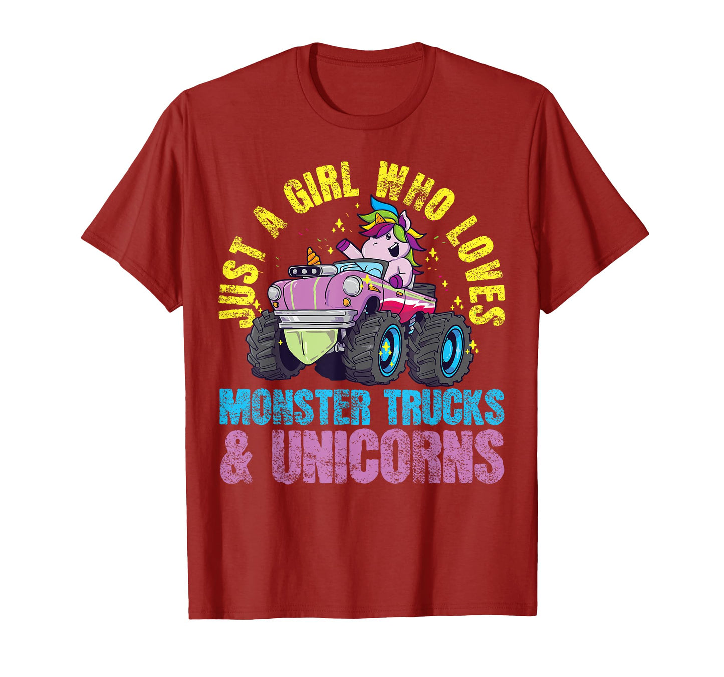 Monster Truck Unicorn Girl T-Shirt