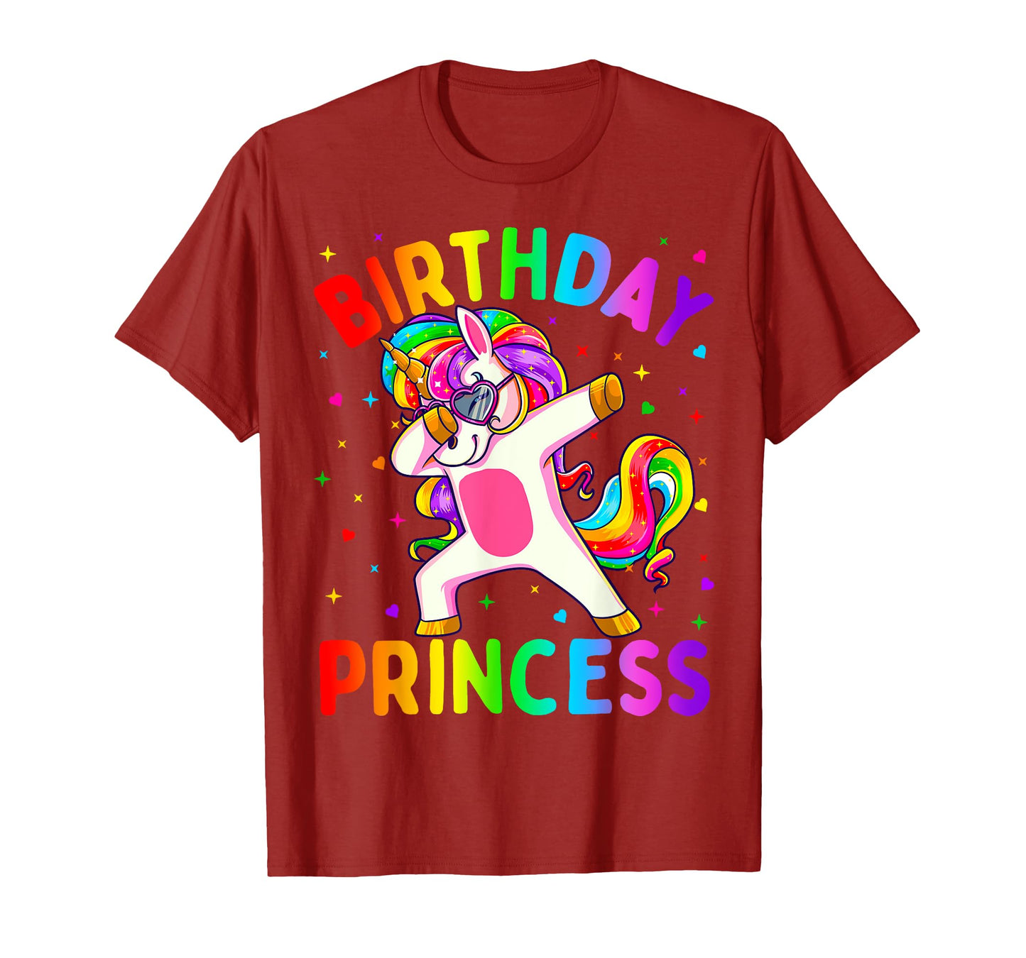 Birthday Princess Girl Dabbing Unicorn Girls T-Shirt