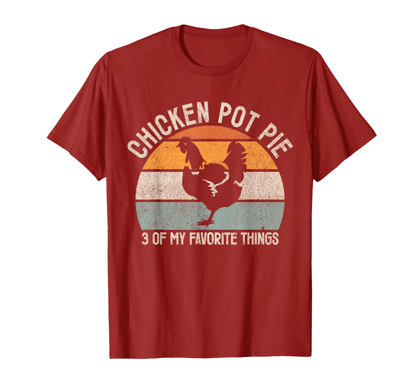 Chicken Pot Pie Apparel Vintage Black Chicken Pot Pie T-Shirt