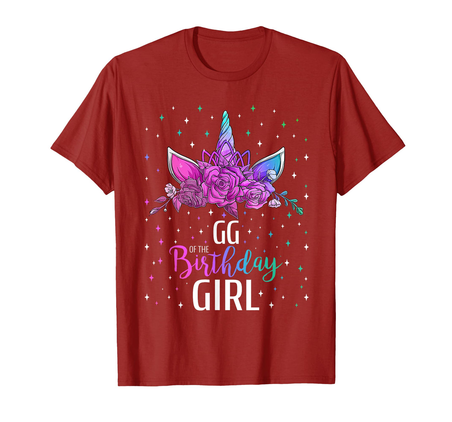 GG Of The Birthday Girl Unicorn Bday Party T-Shirt