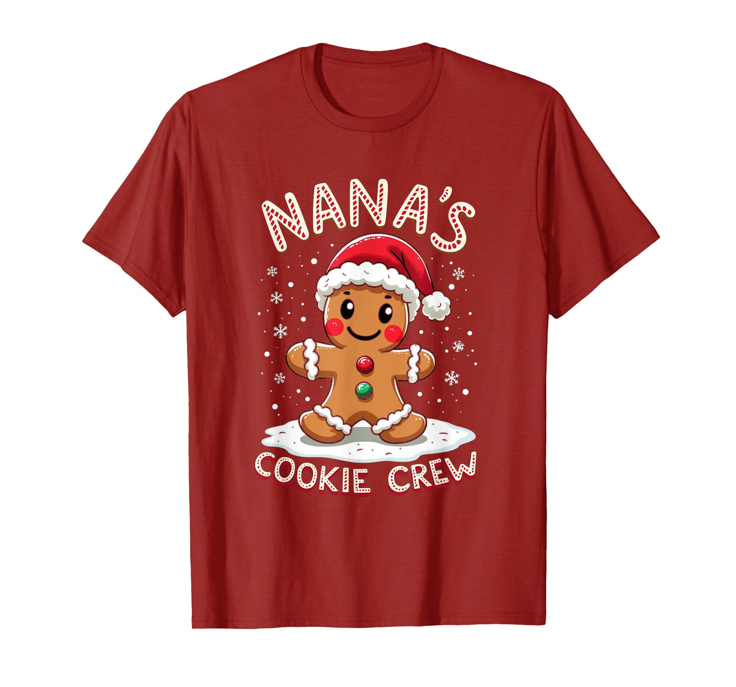 NANA'S COOKIE CREW Holiday Gingerbread T-Shirt