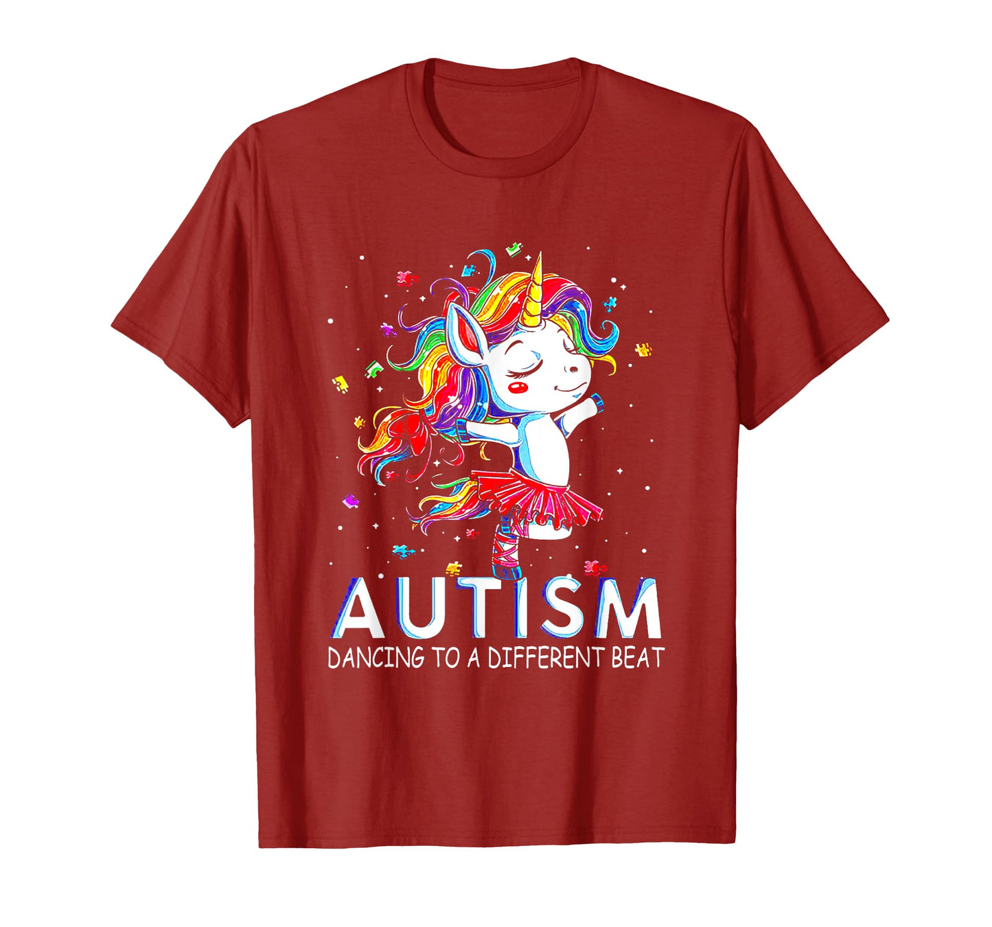 Autism Dancing To Be A Different Beat Unicorn T-Shirt