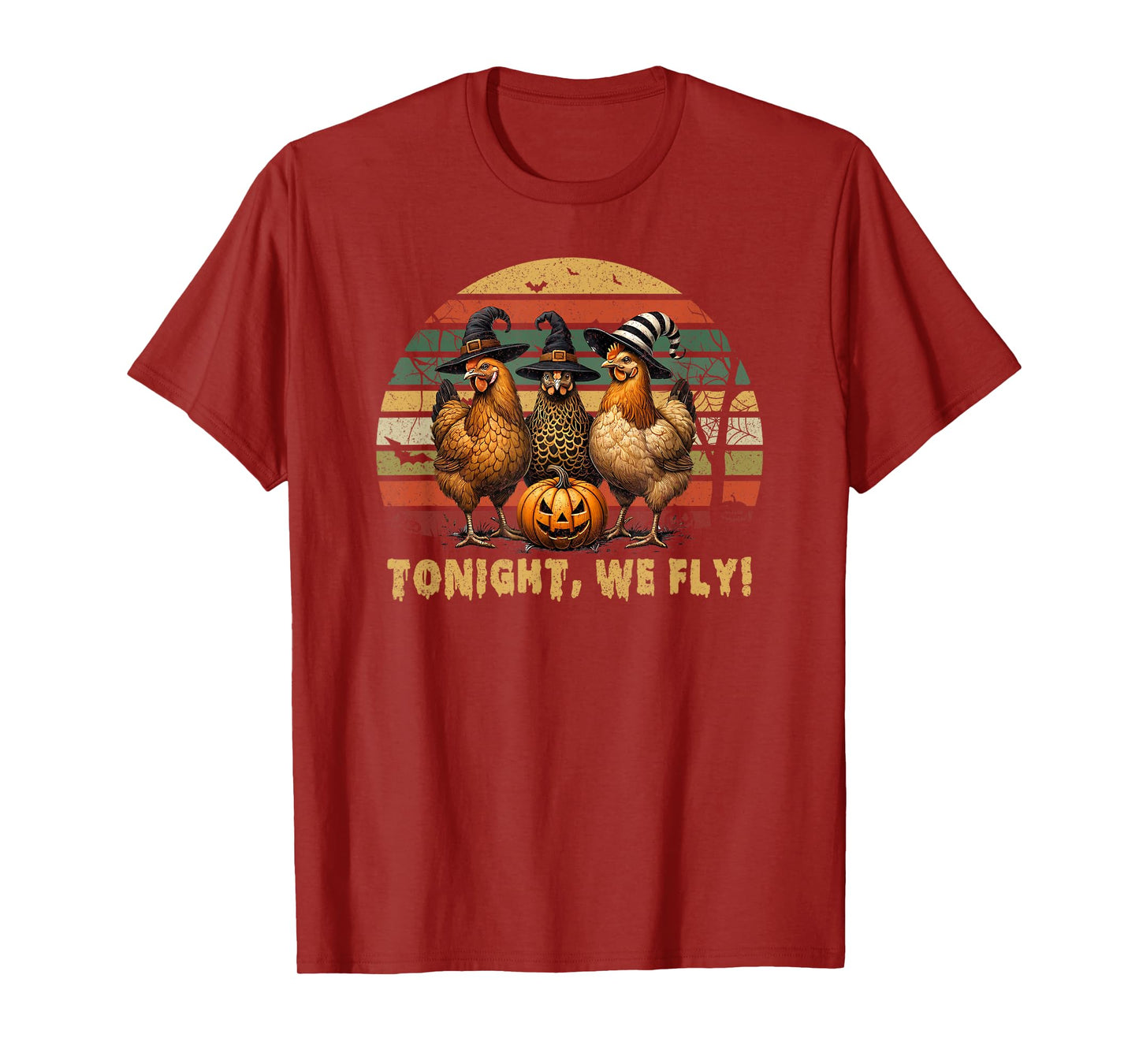 Tonight We Fly Halloween Chicken Fall Farm Animals Spooky T-Shirt