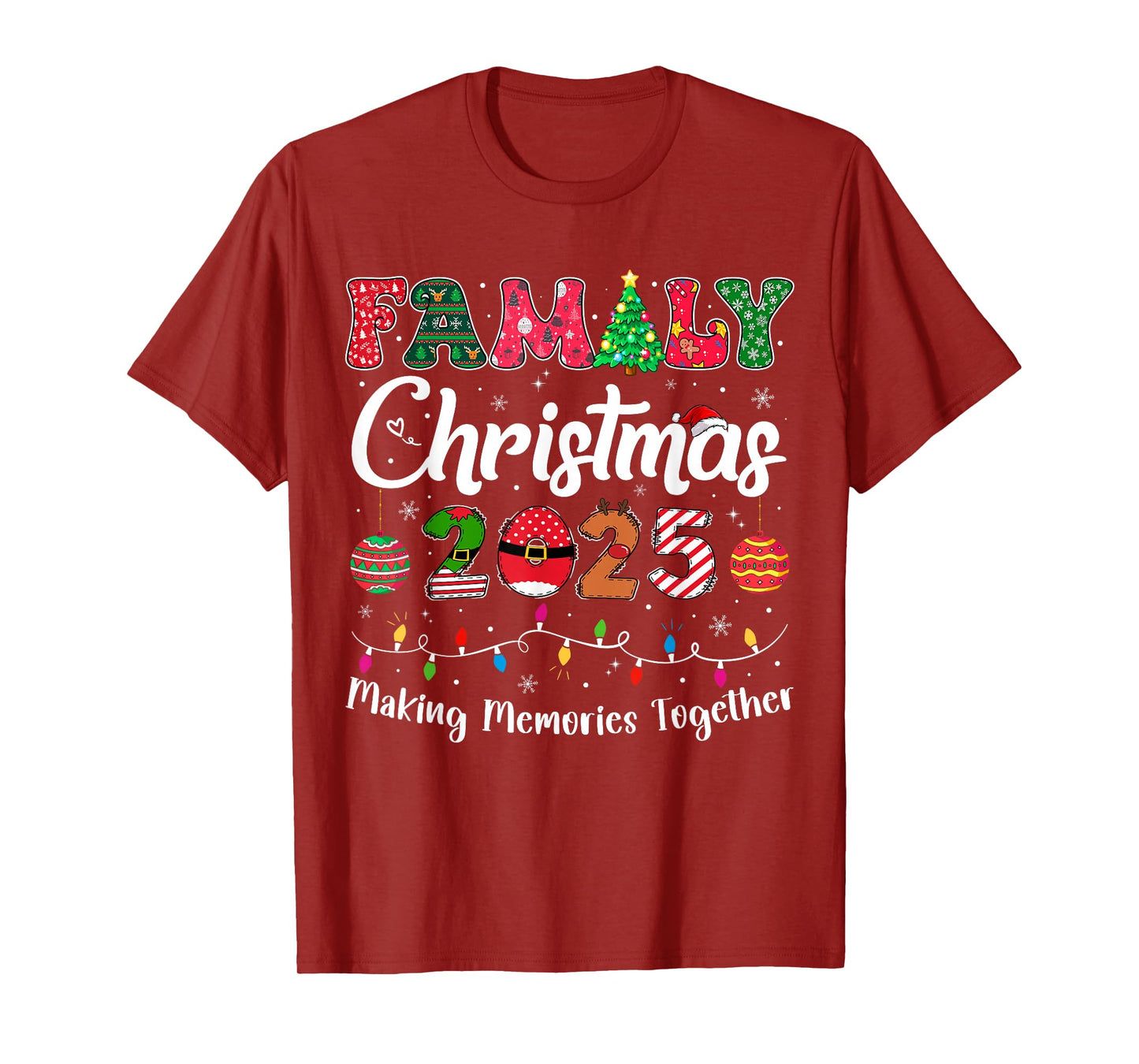 Family Christmas 2025 Matching Outfit Xmas Squad Santa Group T-Shirt