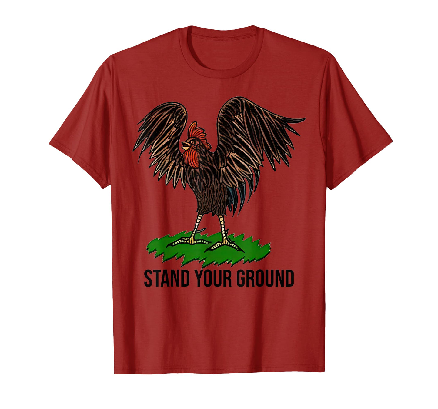 Stand Your Ground Chicken Funny Christmas T-Shirt