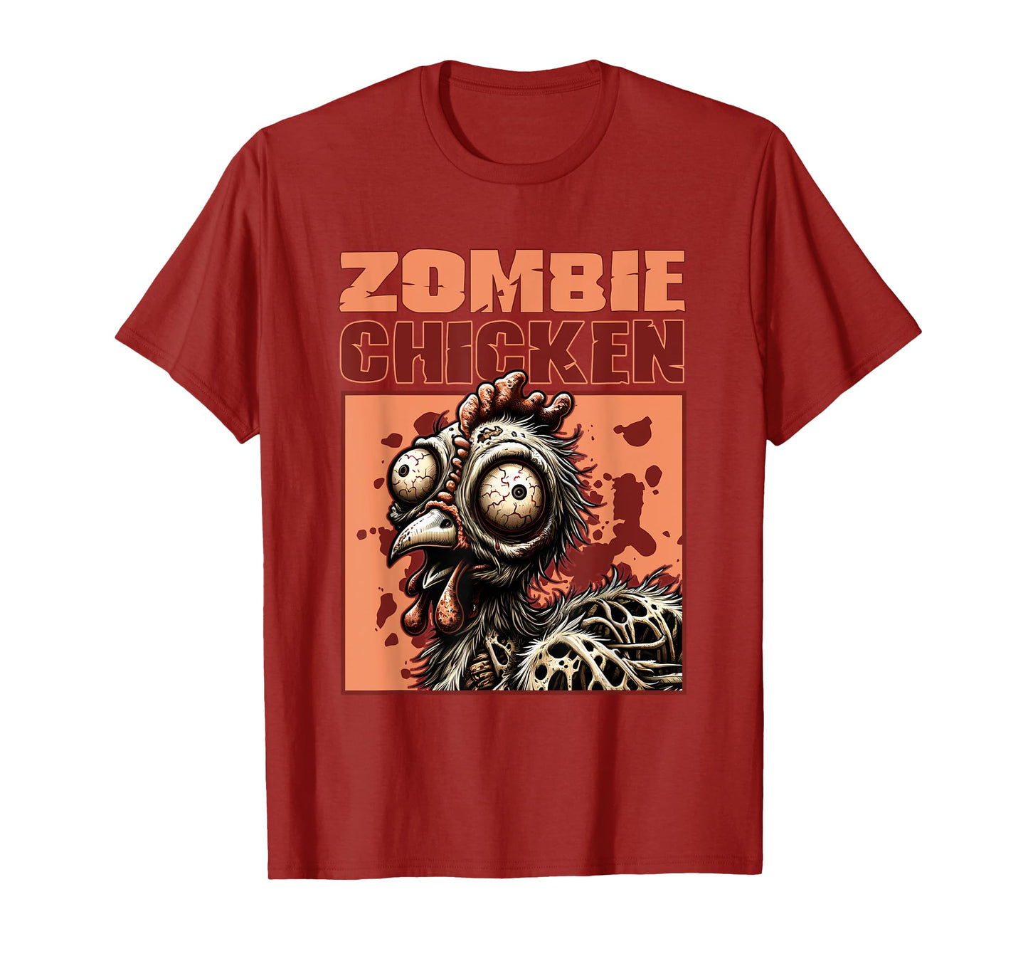 Zombie Chicken Gothic Horror T-Shirt
