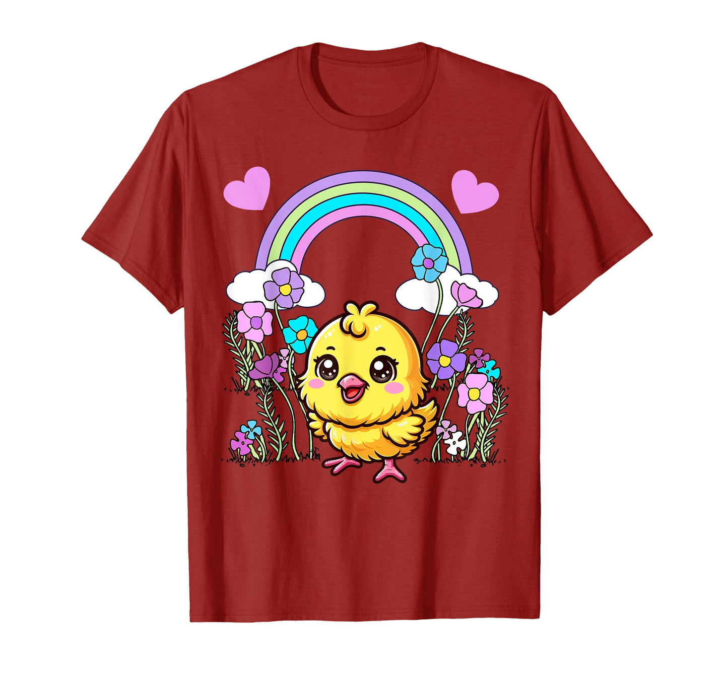 Easter Spring Chick Flowers Children Child Baby Easter Party T-Shirt