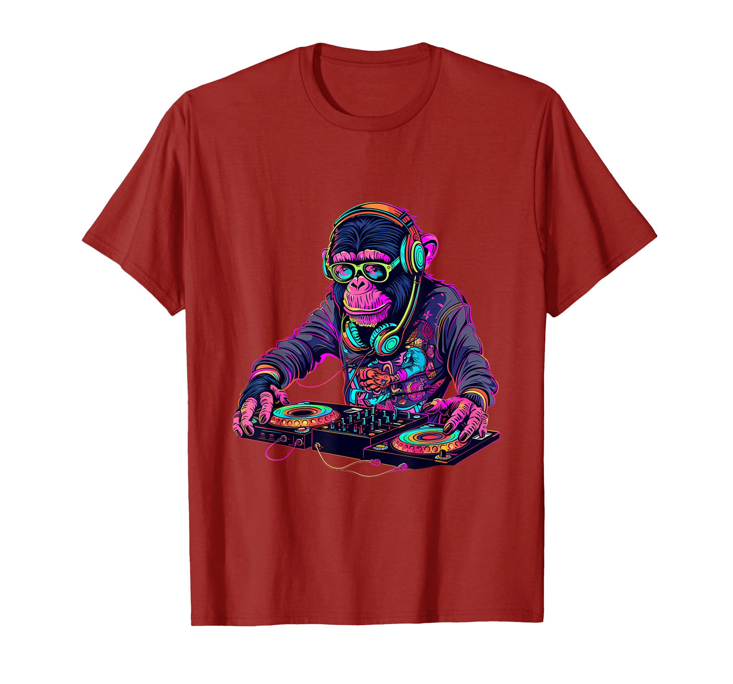 DJ Monkey Turntable DJ Monkey Techno House Beatmaker EDM T-Shirt