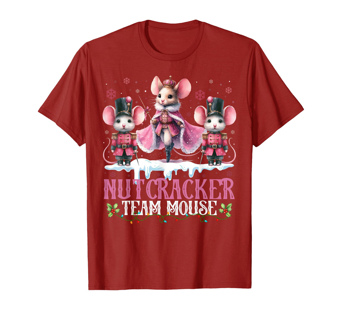 Nutcracker Team Mouse Christmas Dance Ballet Merry Christmas T-Shirt