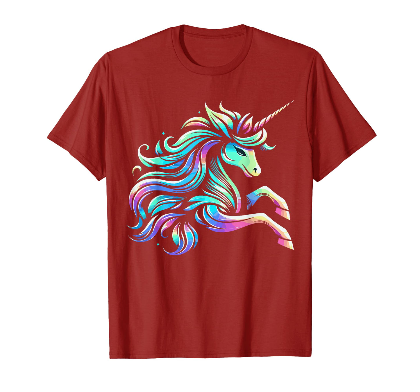 Mythical Unicorn Magical Fantasy Vibrant Colors Enchanted T-Shirt