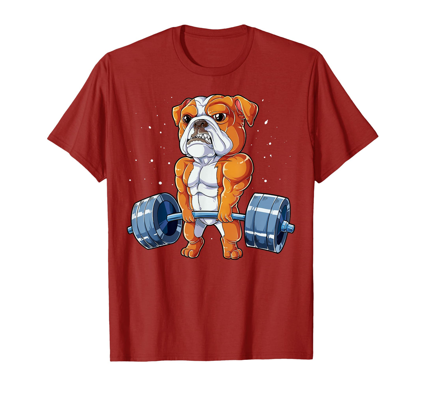 English Bulldog Weightlifting Funny Deadlift Men Fitness Gym T-Shirt