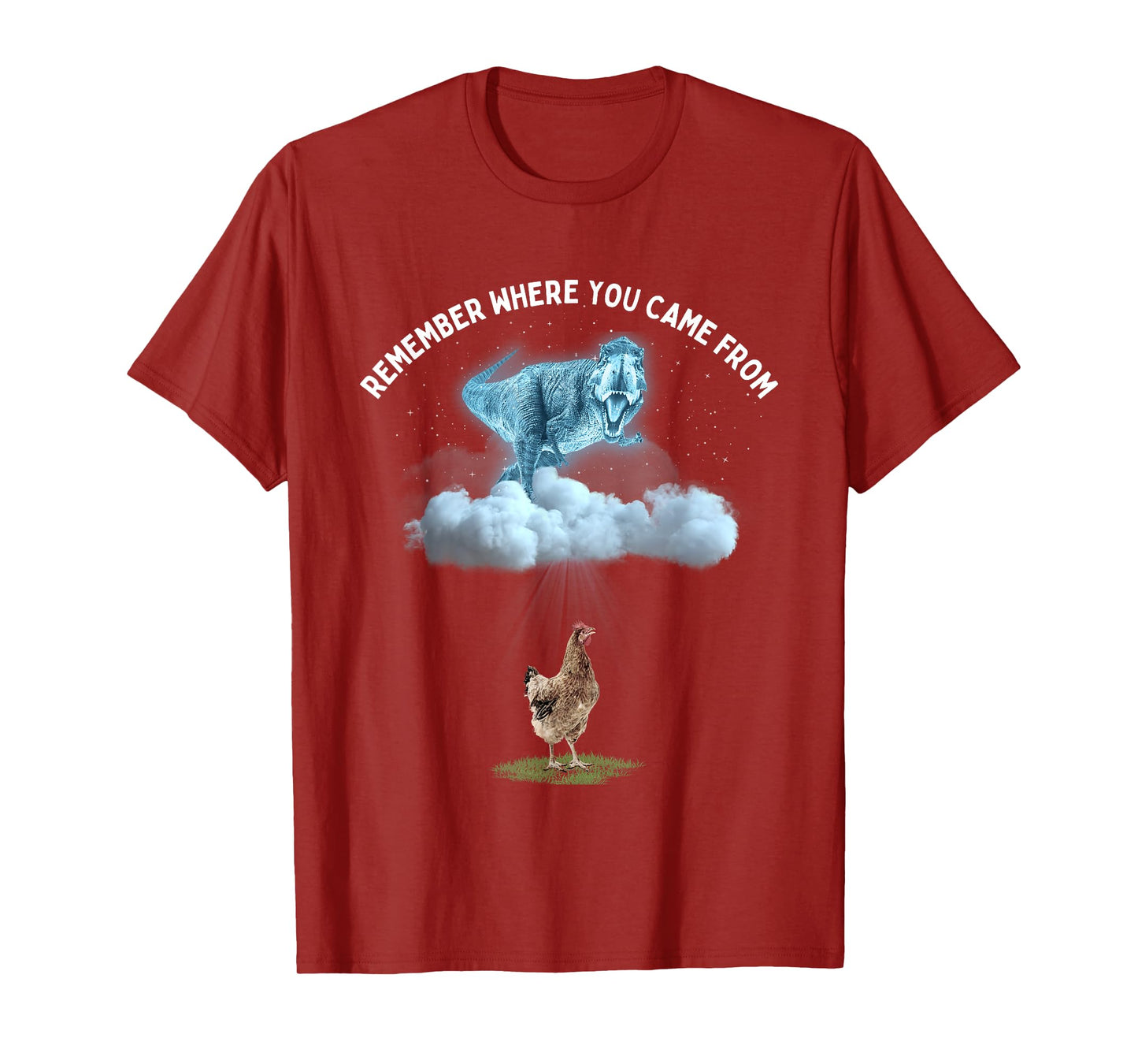 Remember Where You Came From Dinosaur and Chicken T-Shirt