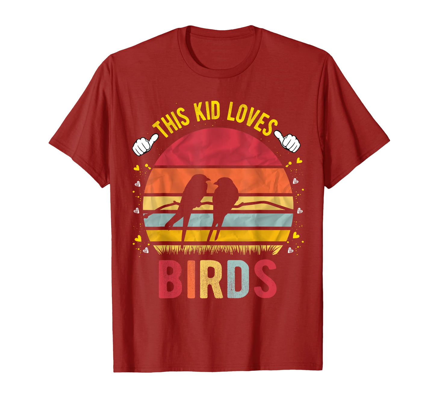 This Kid Loves Birds Boys and Girls Bird Gift T-Shirt