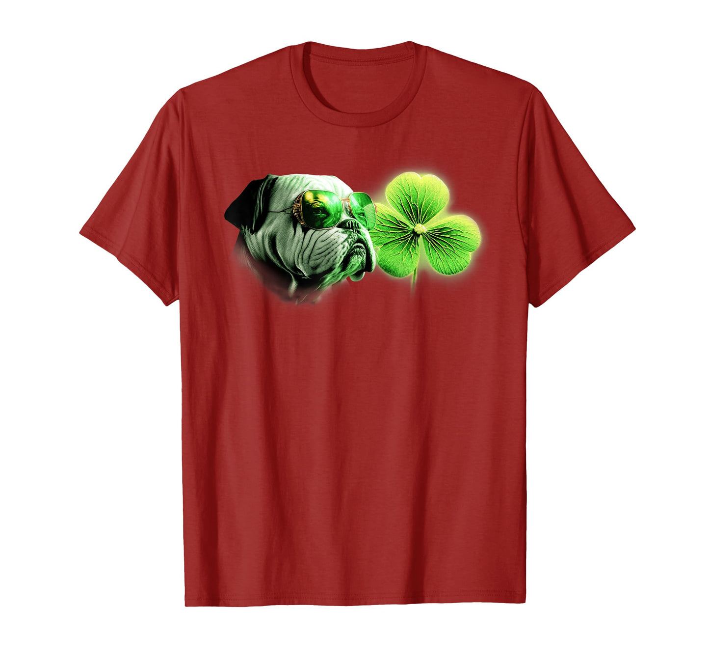 Bulldog Shamrock for Bulldog Lovers St. Patricks Day Bulldog T-Shirt