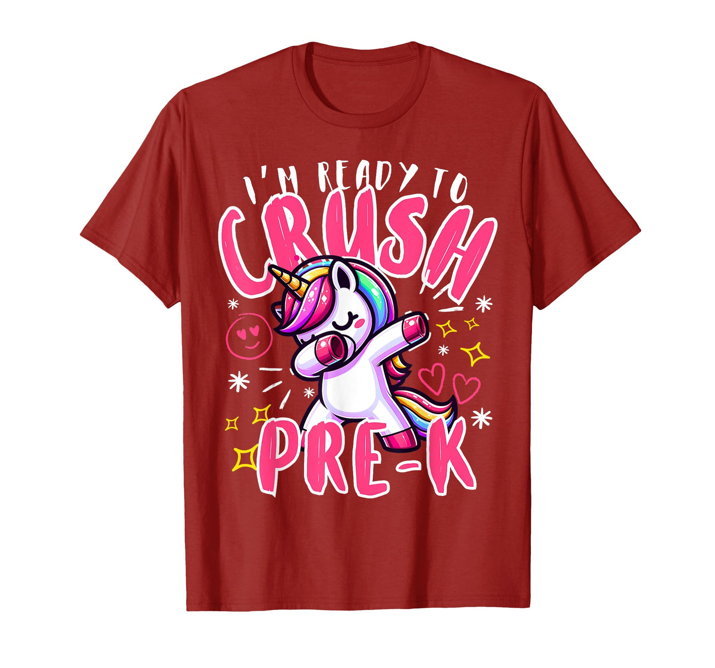 I'm Ready To Crush Pre-K Unicorn First Day of Preschool Kids T-Shirt