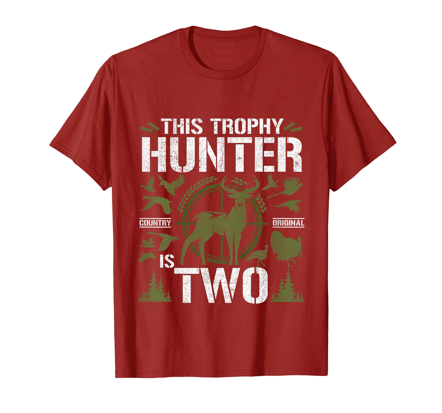 2 Year Old Hunting Birthday Party Duck Deer Hunter 2nd Gift T-Shirt