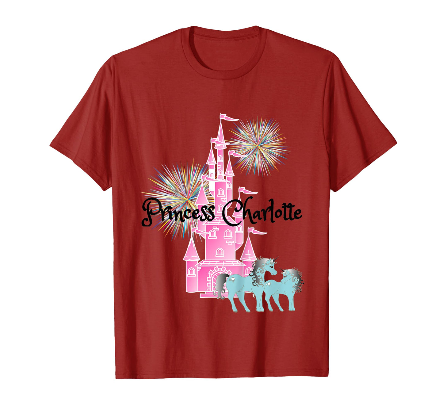 Kids Princess Charlotte Name Girls Personalized Custom T-Shirt