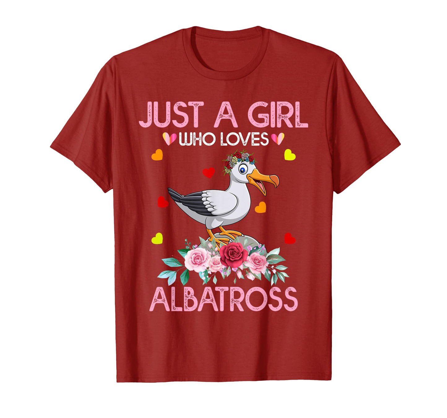 Albatross Bird Tee For Women Just A Girl Who Loves Albatross T-Shirt