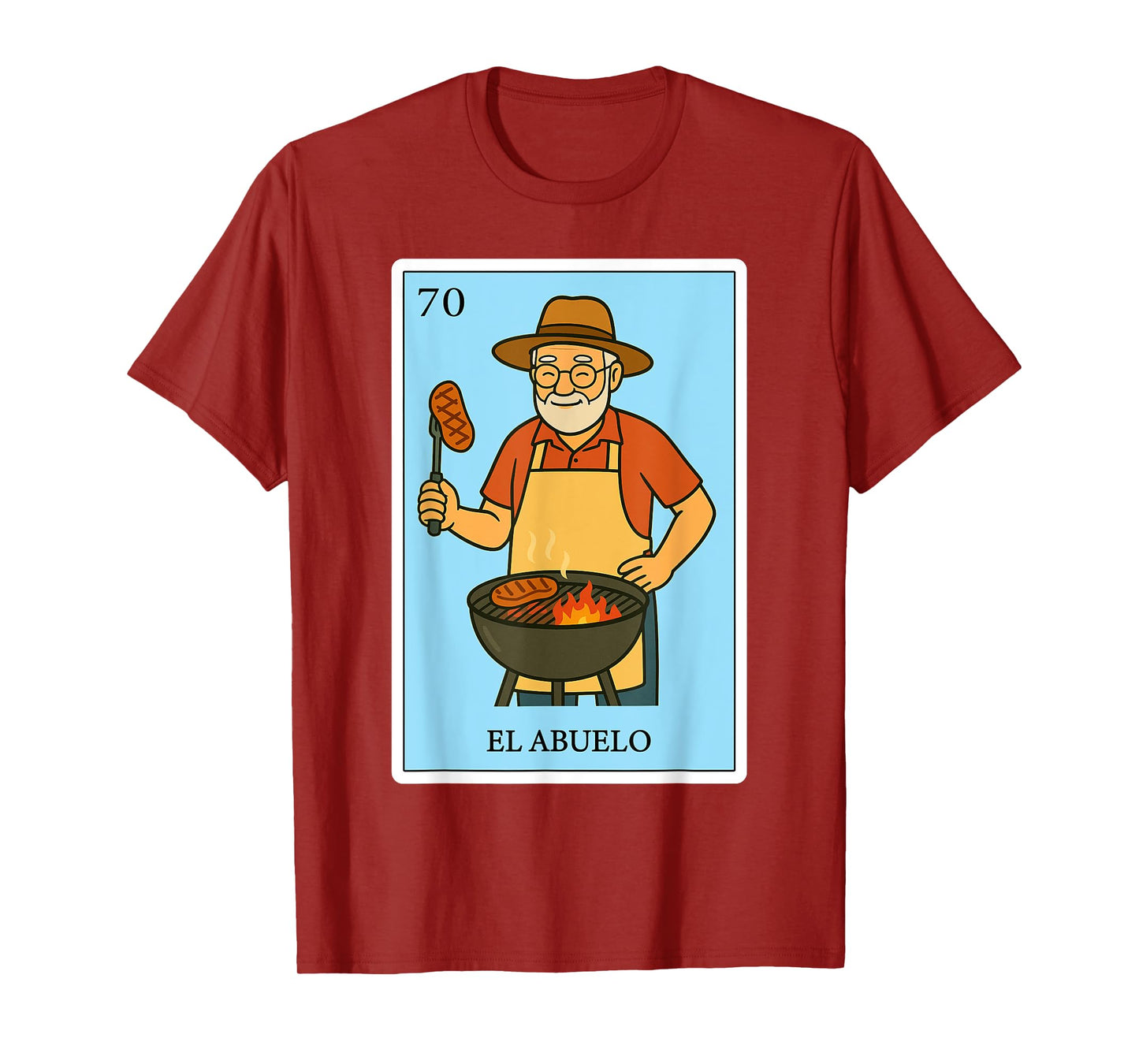 El Abuelo Parrillero Spanish-Mexican Bingo Gifts for Abuela T-Shirt