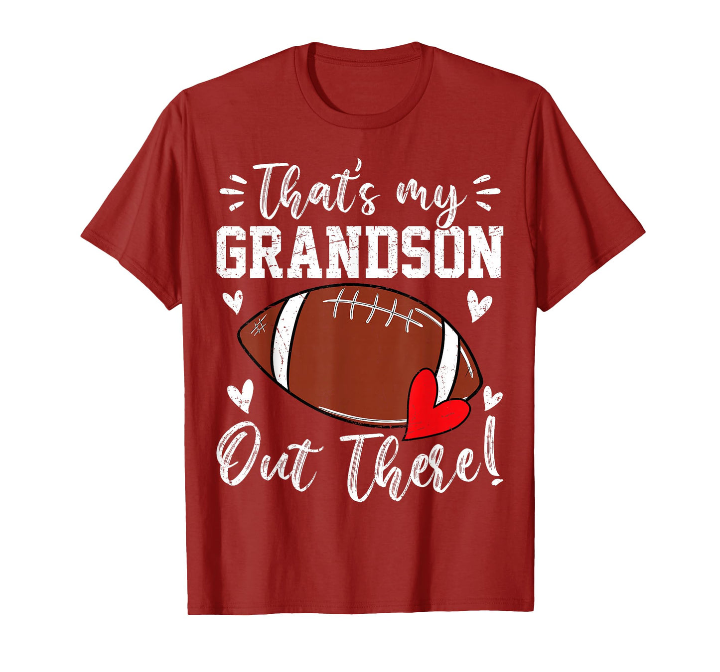 That's My Grandson Out There Funny Football Grandma T-Shirt