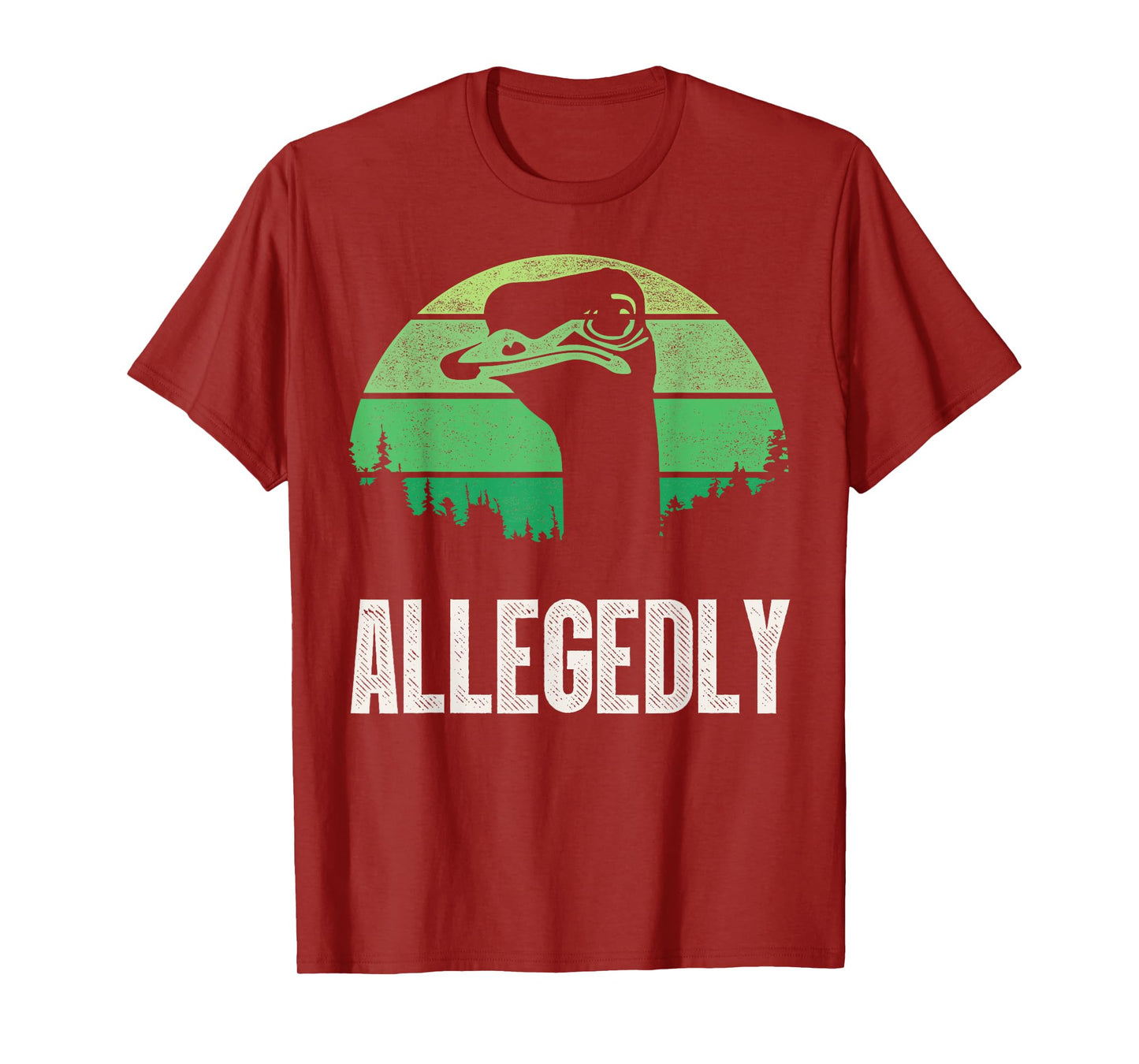 Allegedly Ostrich T Shirt Funny Bird Lover T-Shirt
