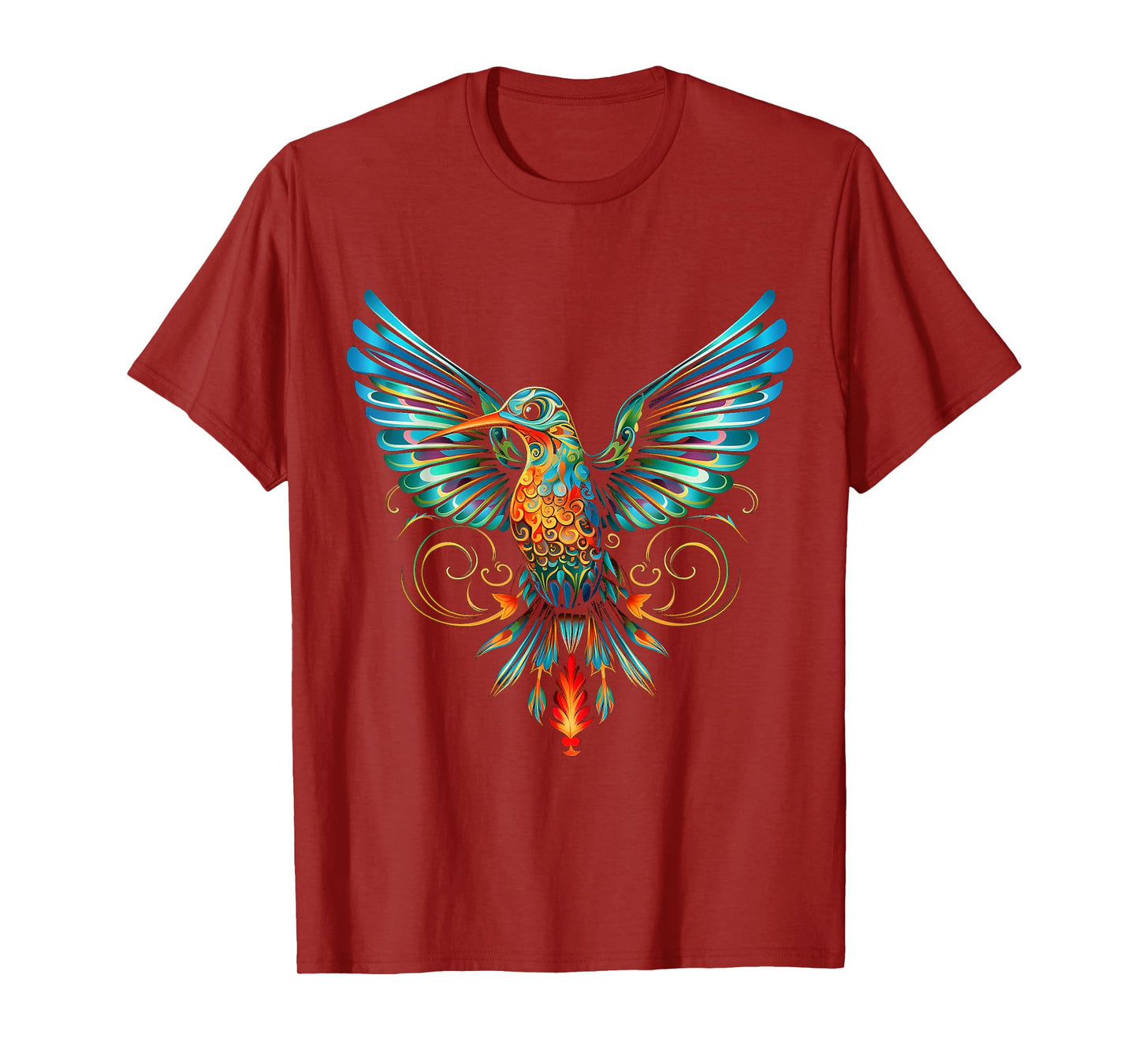 Hummingbird Art Fantasy Animal Colorful Bird Hummindgbird T-Shirt