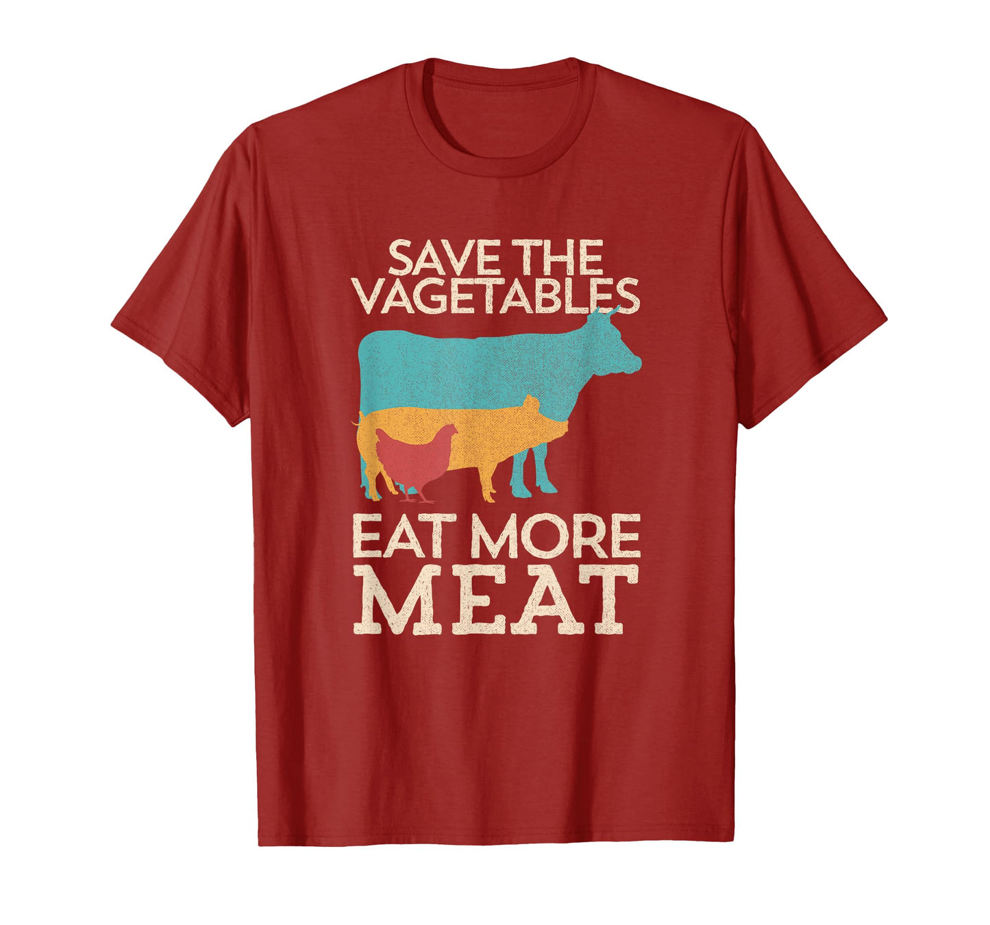 Save The Vegetables Eat More Meat BBQ Grilling T-Shirt