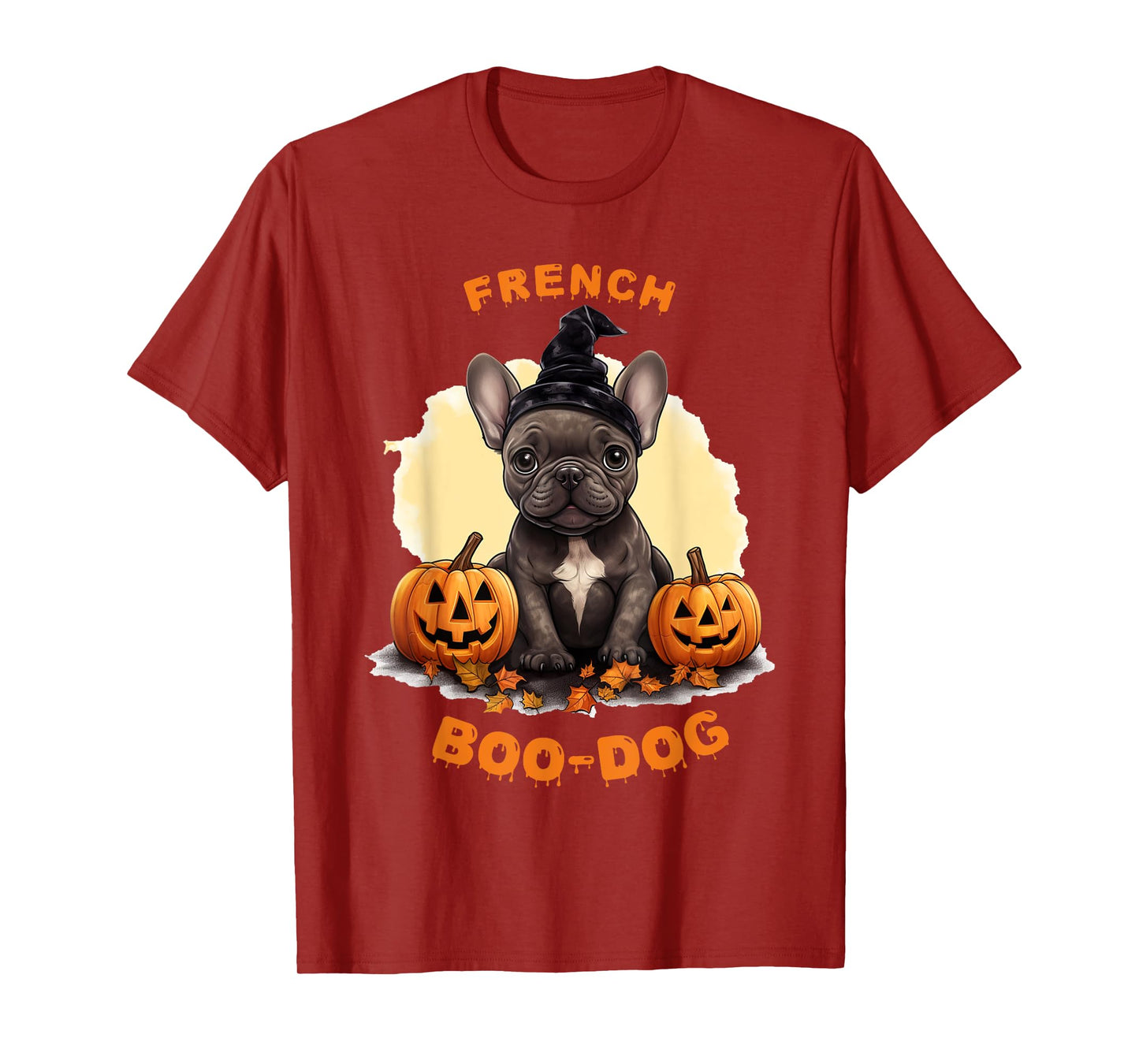 Halloween Frenchie, French Boo-dog, bulldog T-Shirt