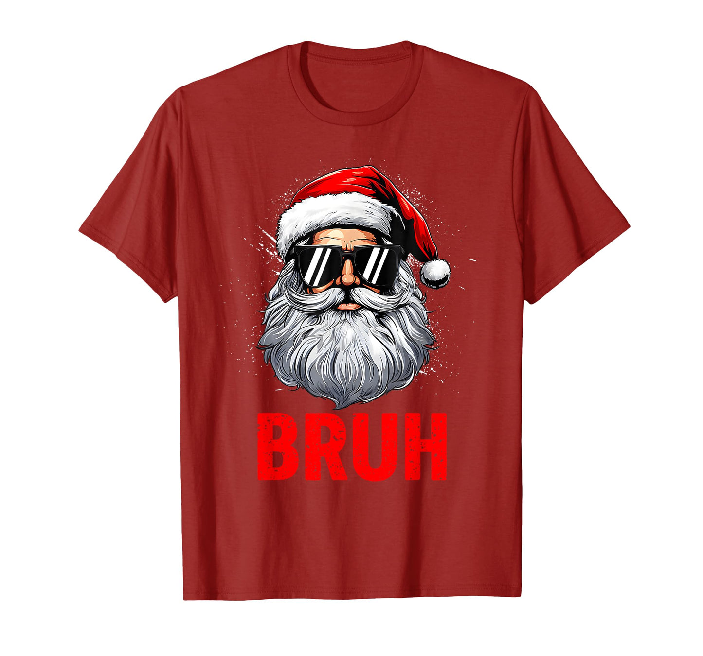 Bruh Funny Santa Claus Groovy T-Shirt