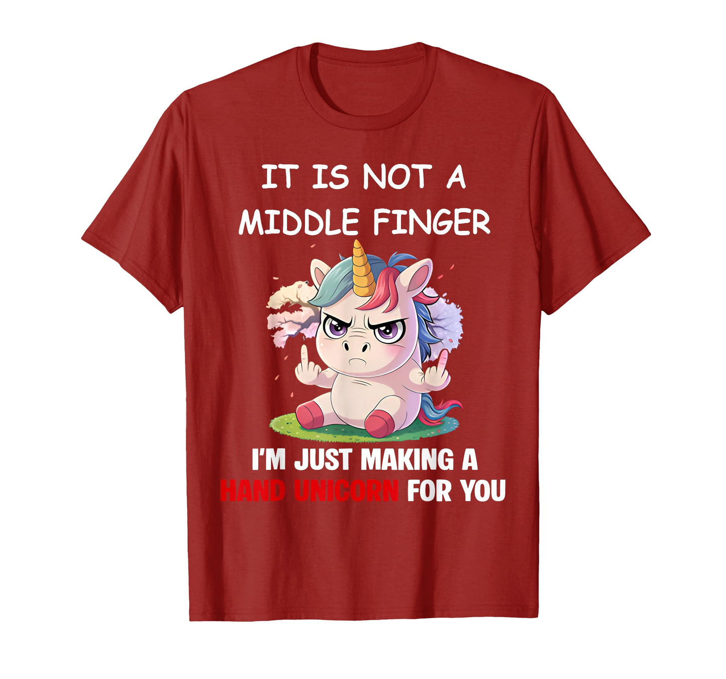 It is Not A Middle Finger I'm Just Making A Hand Unicorn T-Shirt