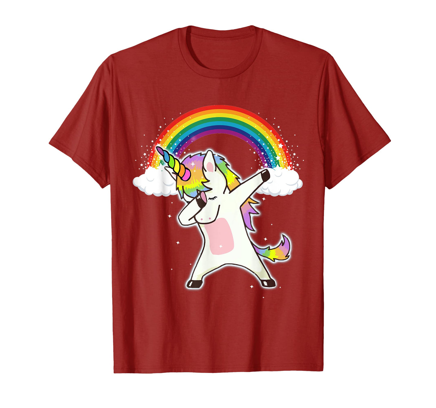 Dabbing Unicorn T Shirt - Funny Dab Dance Rainbow Squad T-Shirt