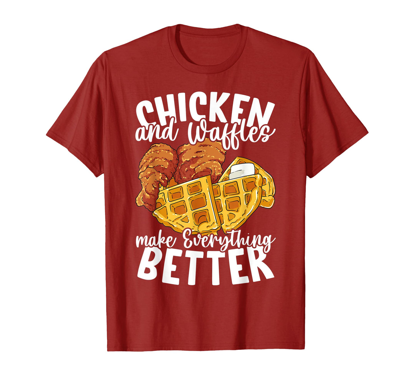 Chicken and Waffles Brunch Food Funny T-Shirt