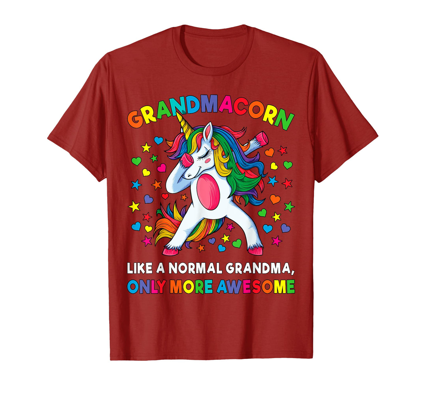 Grandmacorn Like A Grandma Only Awesome Dabbing Unicorn T-Shirt