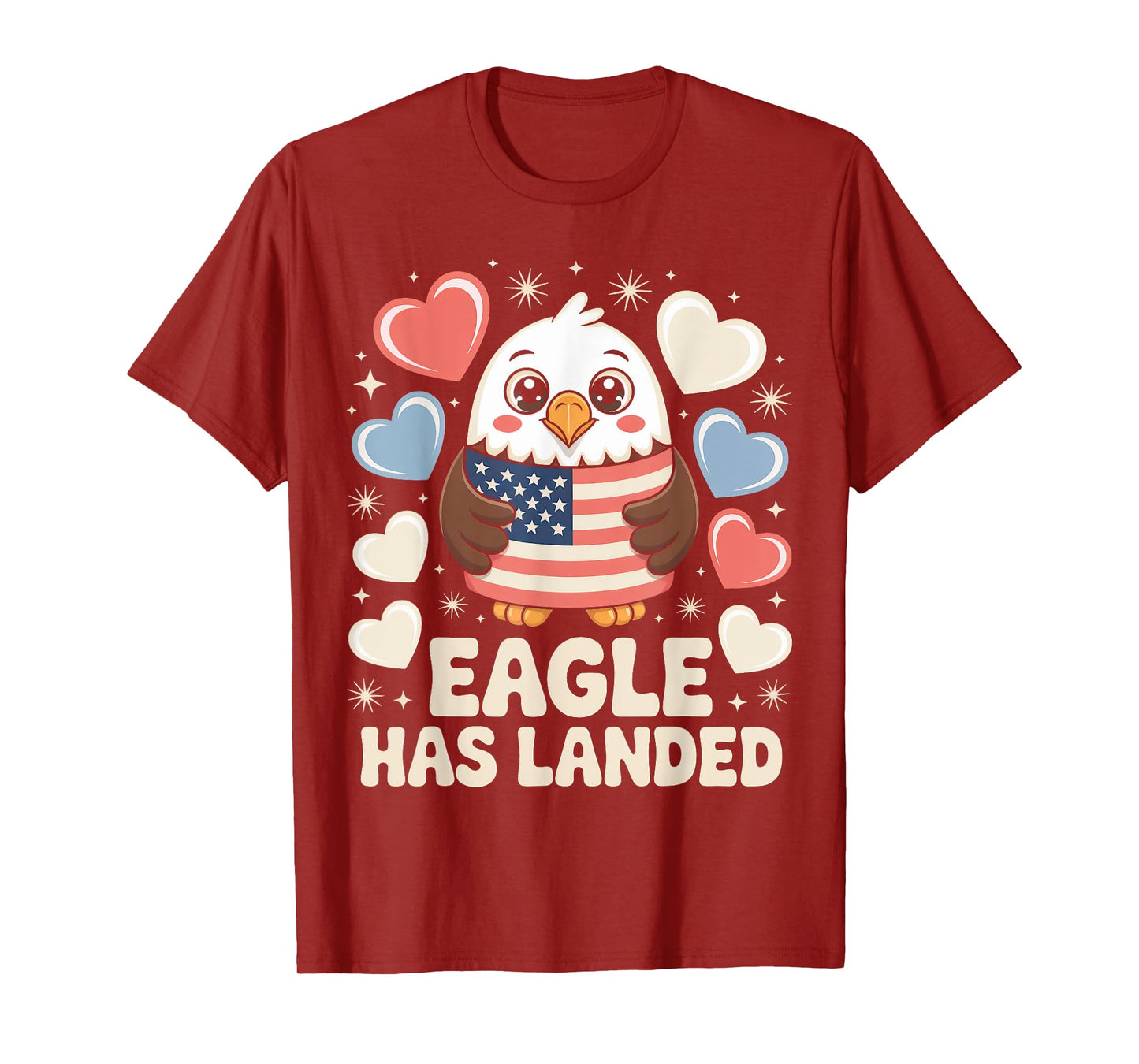 Eagle Has Landed Patriotic Fireworks 4th of July Eagle T-Shirt