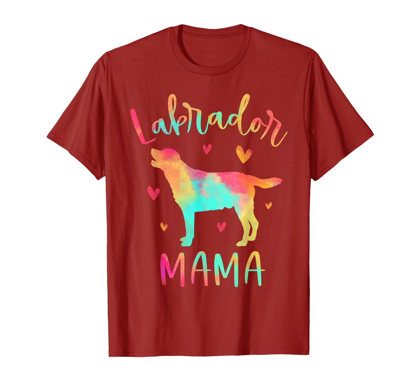 Labrador Mama Colorful Labrador Retriever Gifts Dog Mom T-Shirt