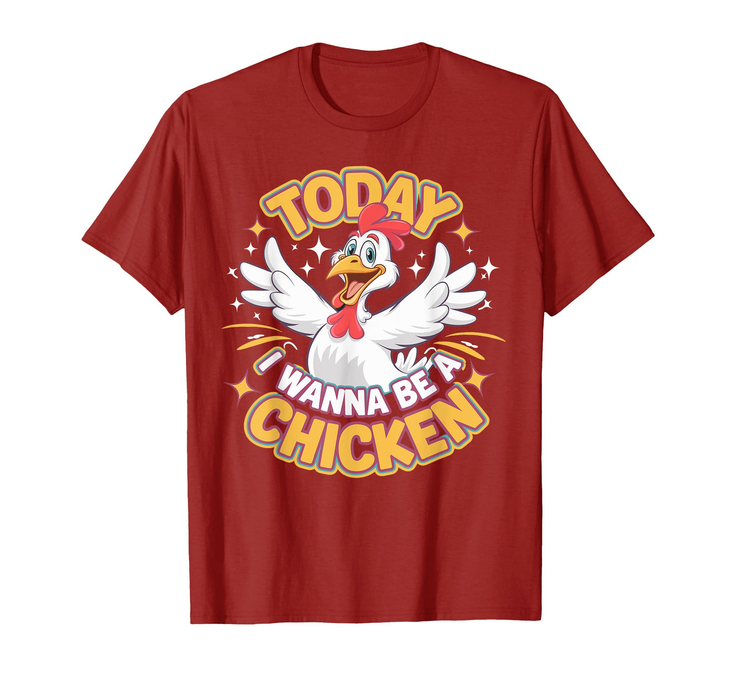 Childrens Today I wanna be a Chicken Tshirt | Kids Chicken T-Shirt