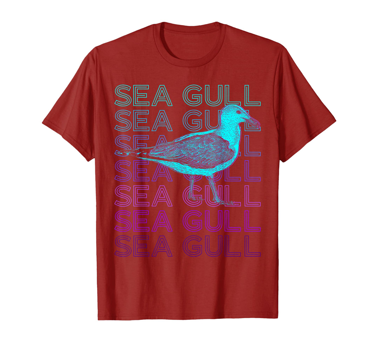 Sea Gull Seagull Sea Bird Retro T-Shirt