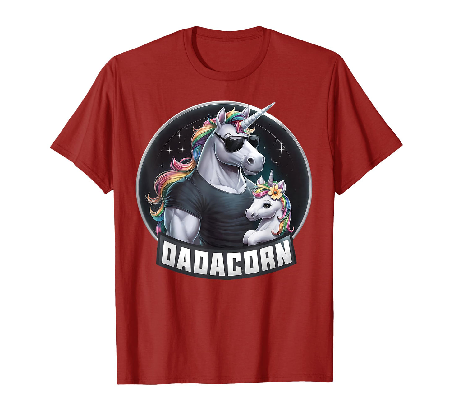 Father's Day Dadacorn Baby Unicorn Dad, Daddy Funny Dadacorn T-Shirt