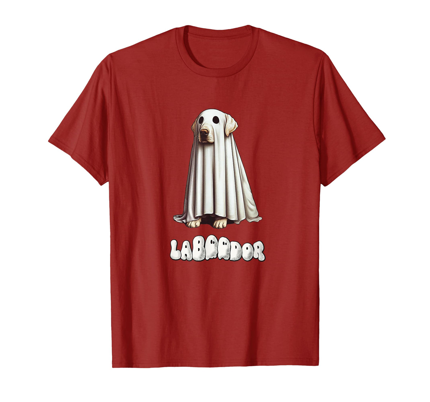 Funny Yellow Labrador Halloween Ghost, LaBOOdor, Lab Mom T-Shirt