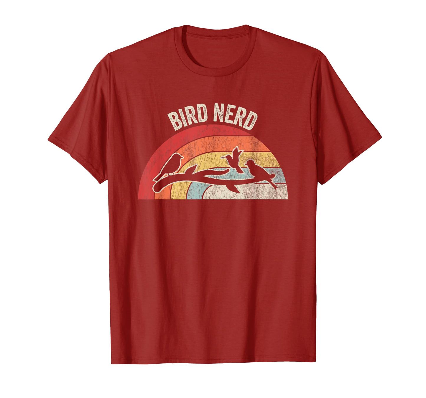 Bird Nerd Vintage Retro Birdwatching T-Shirt