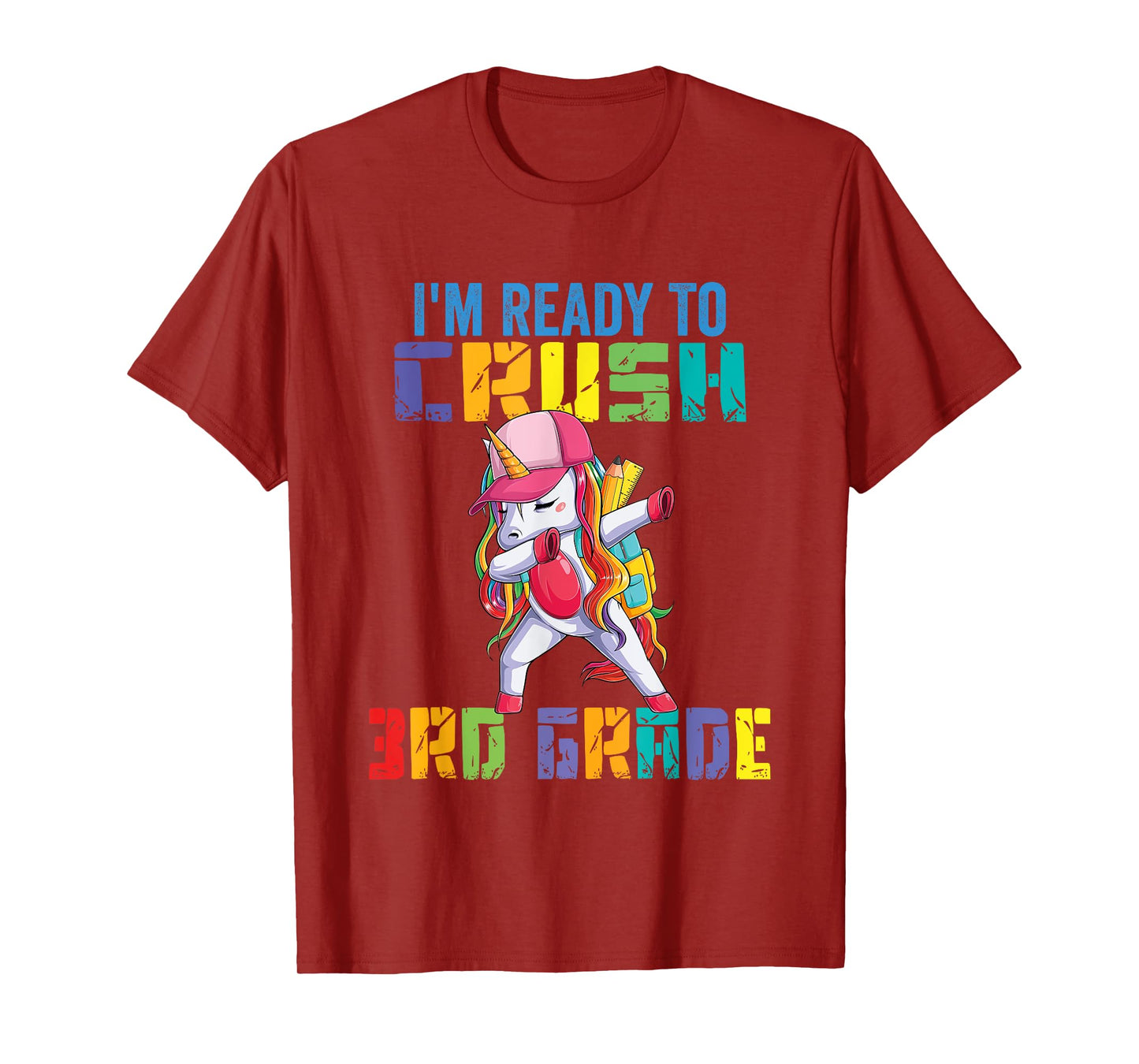 Ready To Crush 3rd Grade Grade Unicorn T-Shirt
