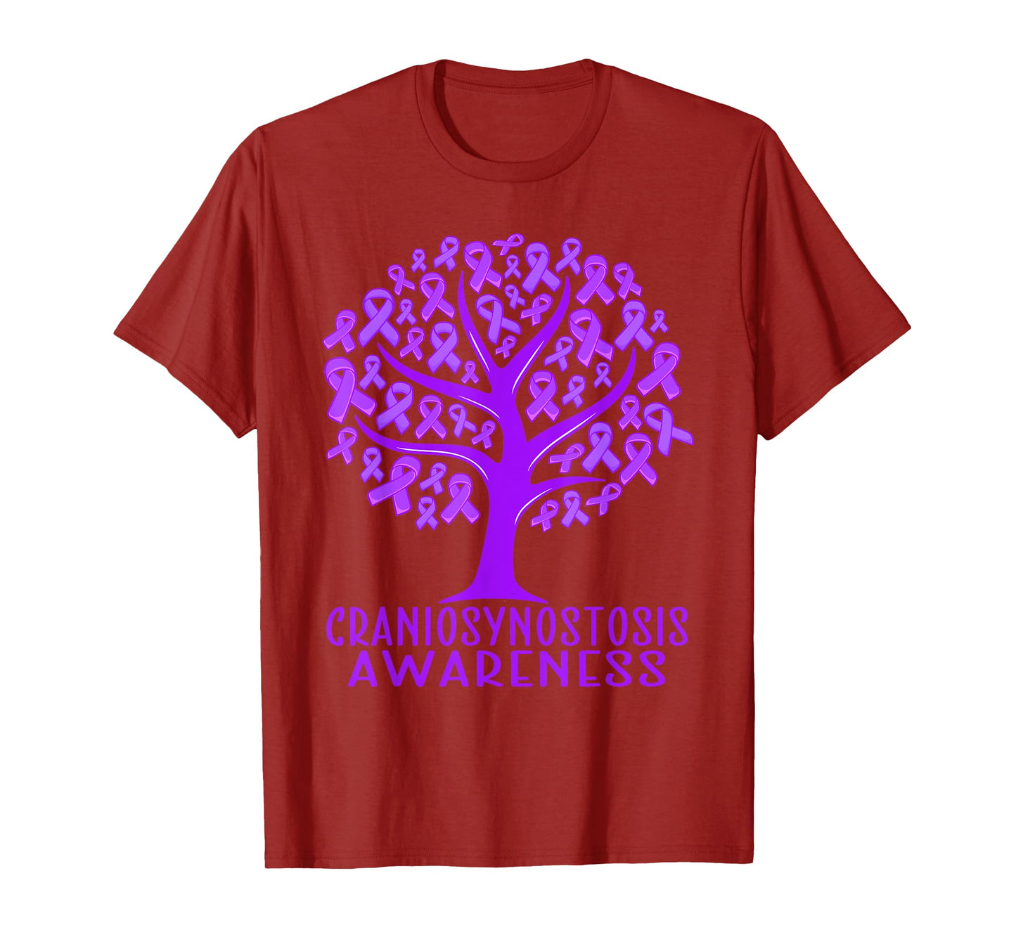 Craniosynostosis Awareness Tree Ribbons, Wear Purple T-Shirt