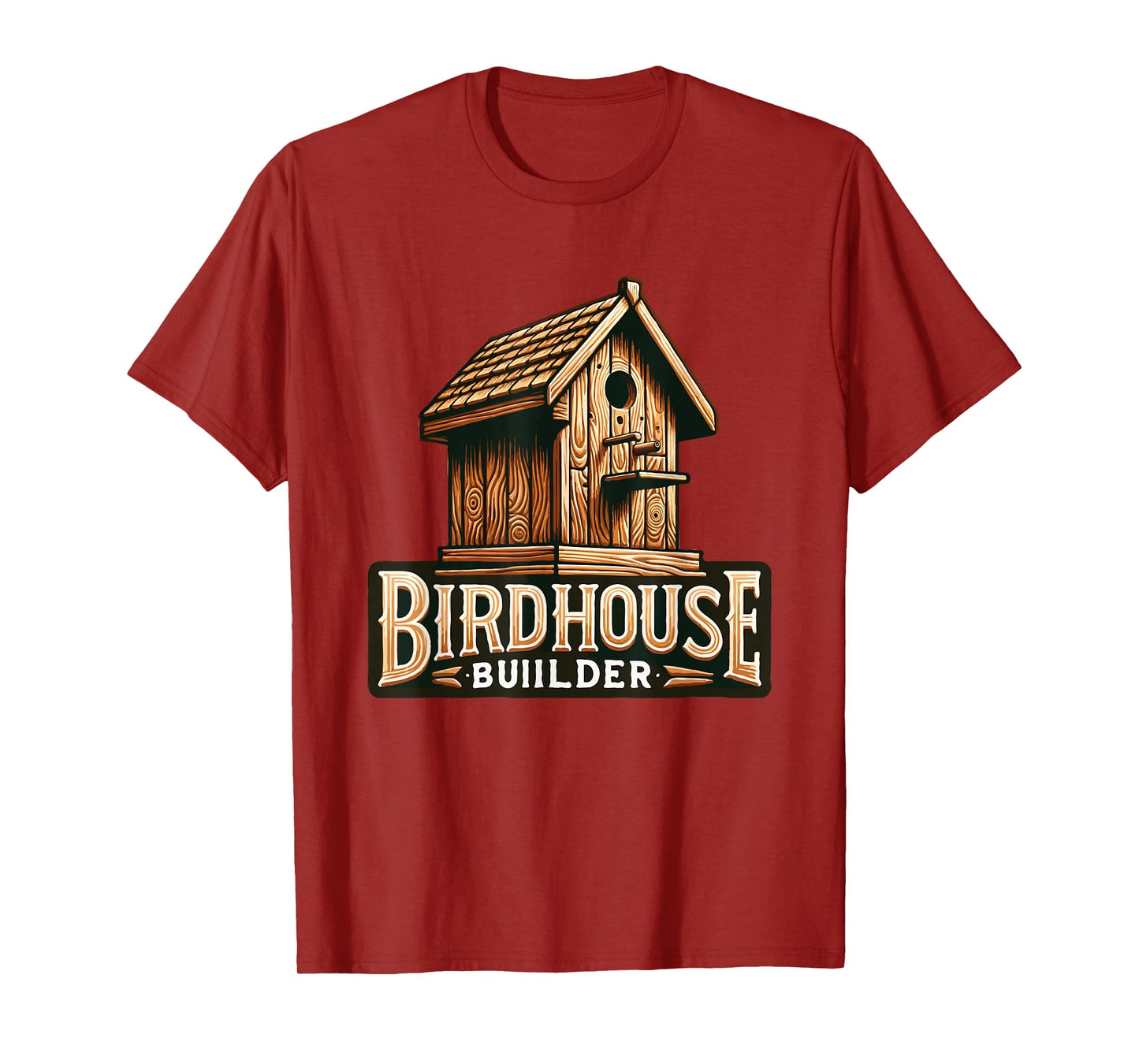 Bird Watching Wooden Birds Lover Vintage Birdhouse Builder T-Shirt